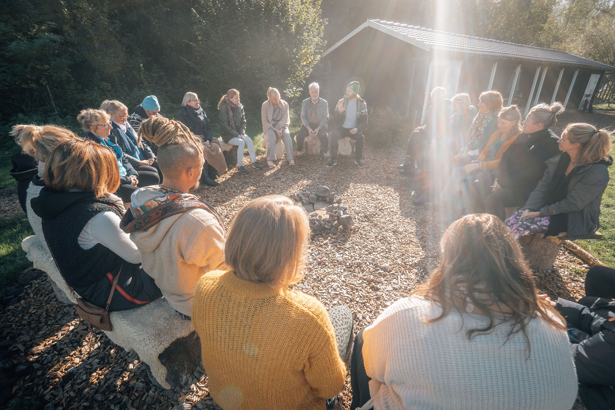 groepje kring met david en licht InnerTribe - 01/07/26 - Horsterwold - David de Kock